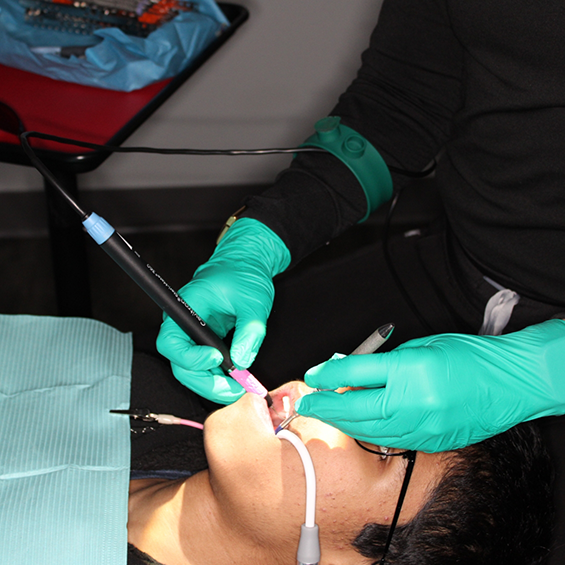 Lucas emergency dentist treating a patient